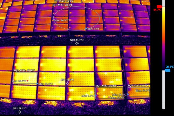 Rilevazione termica fotovoltaico