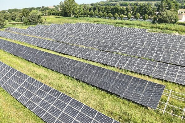 Ripresa aerea parco fotovoltaico